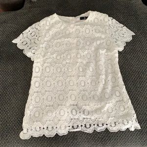White lace top